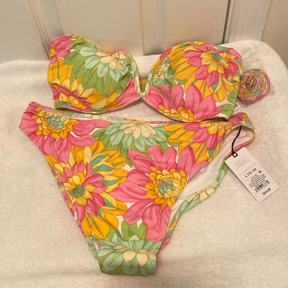 Shade & Shore Other - Brand New Shade & Shore Floral 2 Piece Bikini